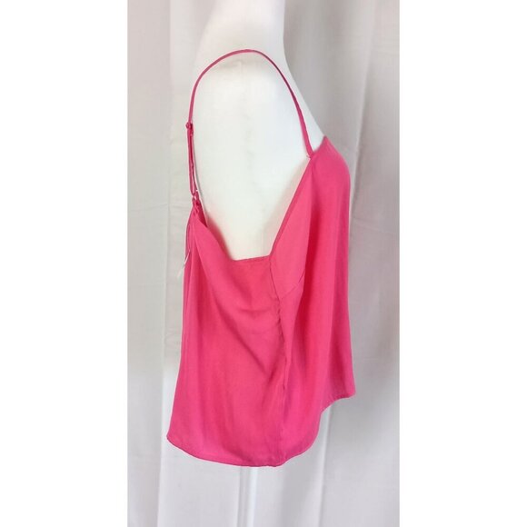 Old Navy Bright Pink Relaxed Fit Adjustable Strap Tank Top Size XL New Tags - Picture 6 of 8